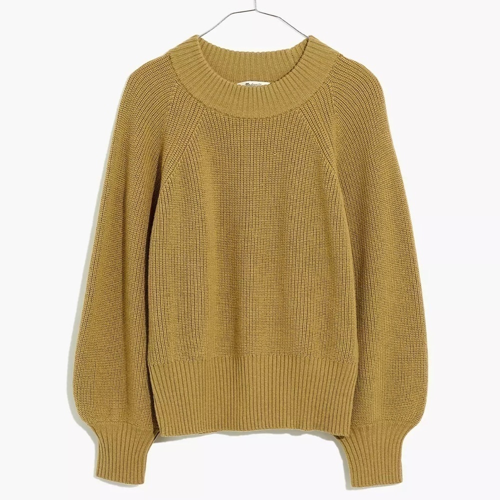 Madewell Poole balloon sleeve pullover sweater crewneck